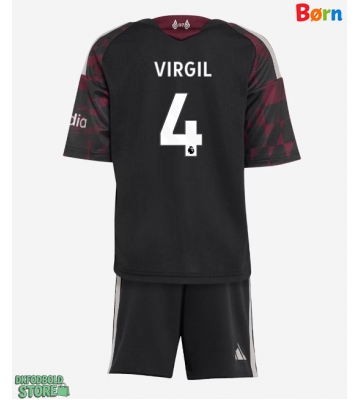 Liverpool Virgil van Dijk #4 Replika Babytøj Tredje sæt Børn 2026-27 Kortærmet (+ Korte bukser)